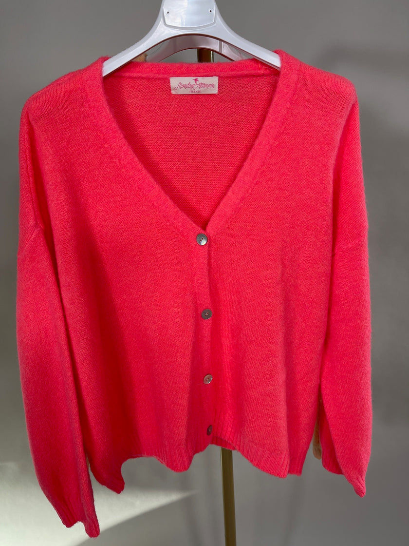Cardigan Uni mit Knopfleiste in versch. Farben Artikel 5587