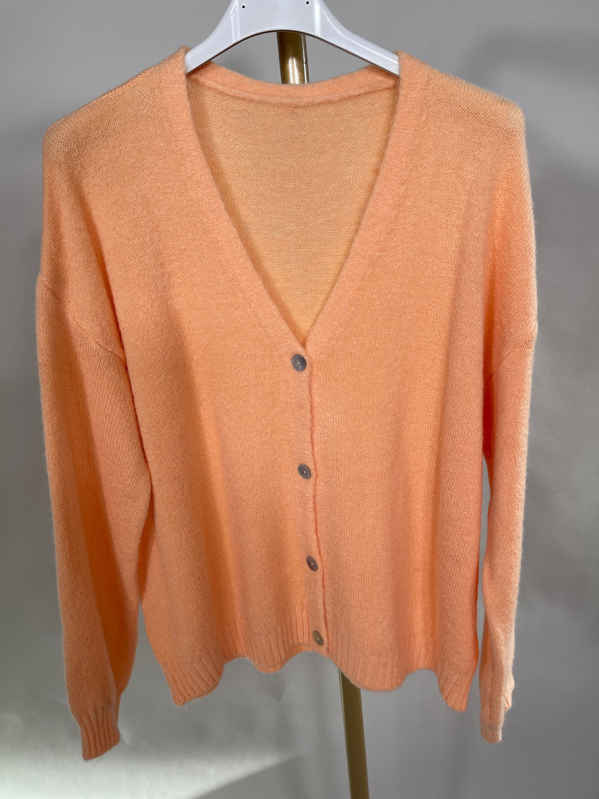 Cardigan Uni mit Knopfleiste in versch. Farben Artikel 5587