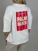 Leichtes Sweatshirt 1/2 Arm Soft Palm Beach in Weiß