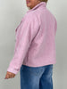 Kuschelige Blazerjacke in Altrosa