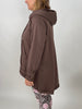 Langer Hoodie in Mokka
