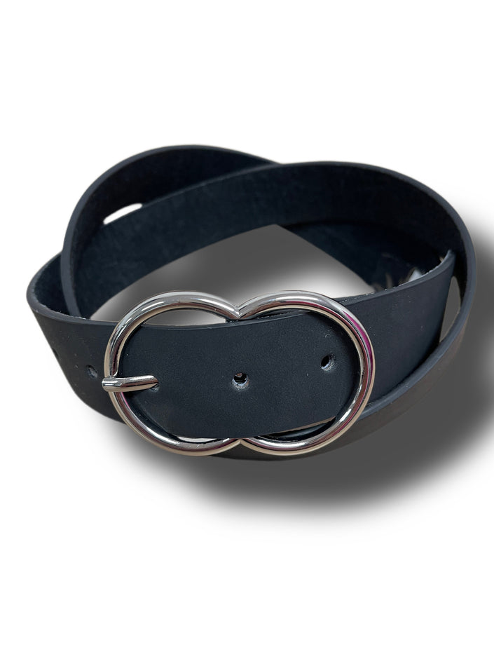 Gürtel Rings Schwarz/Silber Artikel 3754