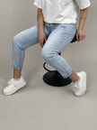 Jeans Nieten helle Waschung