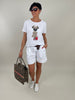 Shorts mit Gürtel in versch. Farben Artikel 5997