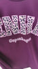 Sweatshirtkleid Copenhagen-Leoprint in Aubergine