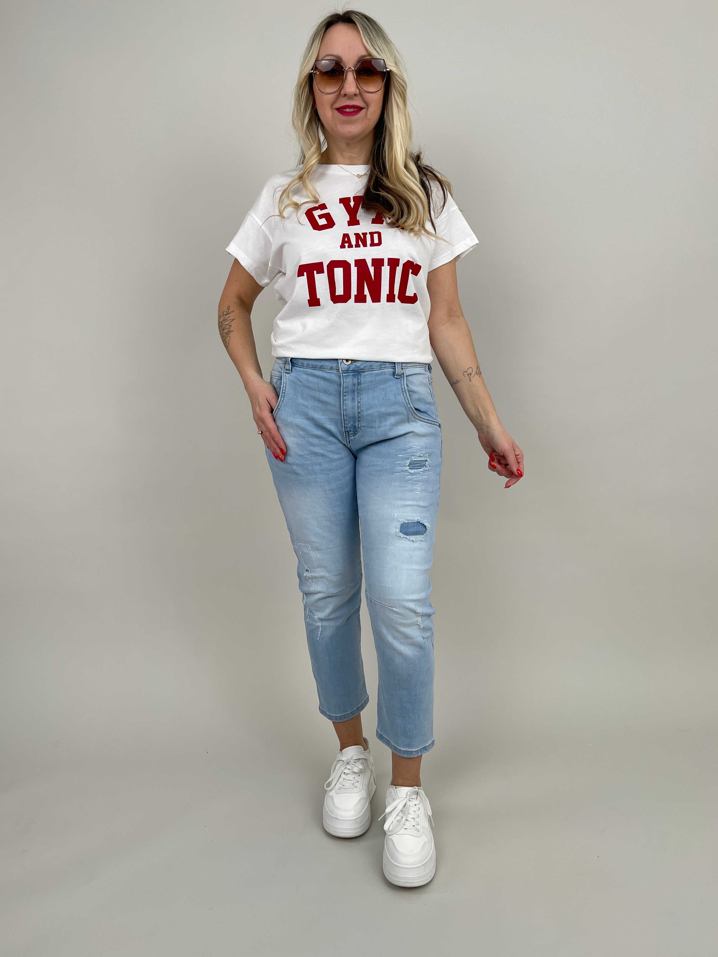 Jeans Destroyed helle Waschung Art. 6866