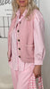 Weste Teddy in Rosa