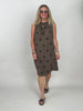 Kleid Punkte in Mokka