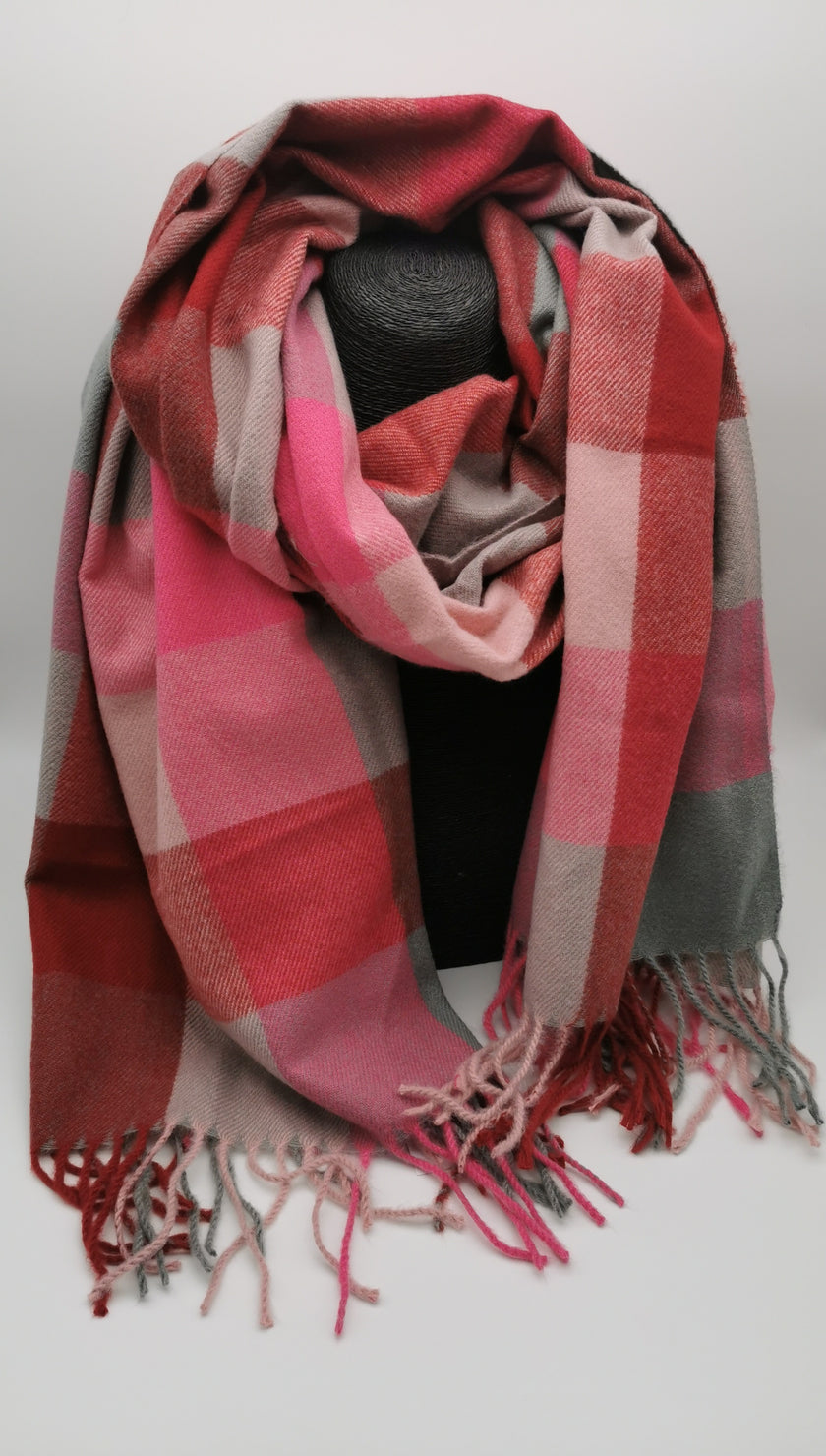 Schal Muster in Pinktönen Artikel 6332
