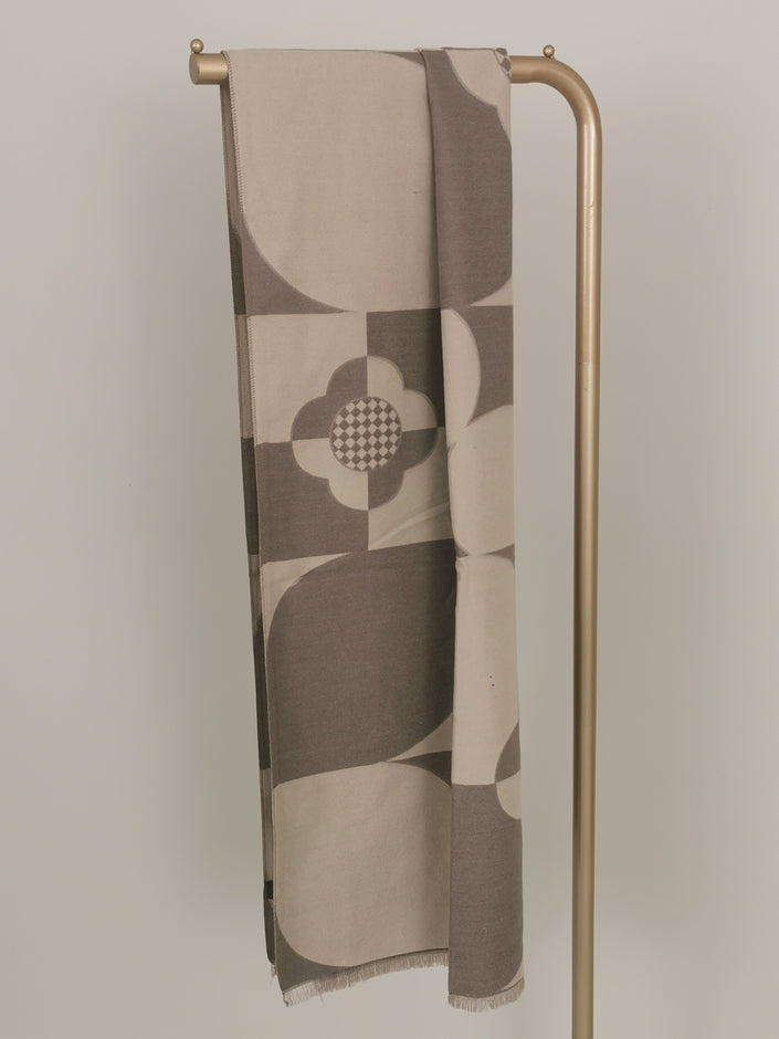 Schal Muster in Beige/Taupe  Art. 6502