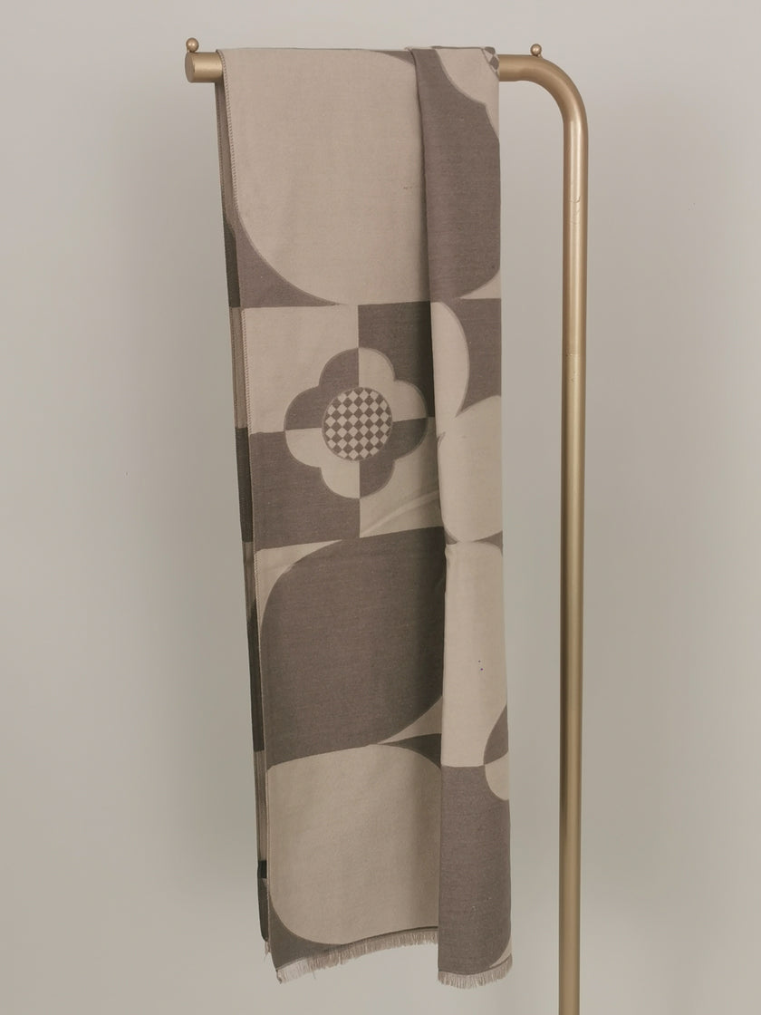 Schal Muster in Beige/Taupe  Art. 6502