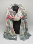Schal Wild Mood in Grau/Bunt Leo Art. 6831