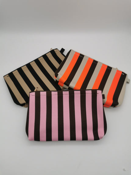 Kosmetiktasche Streifen in versch. Farben Art. 6400