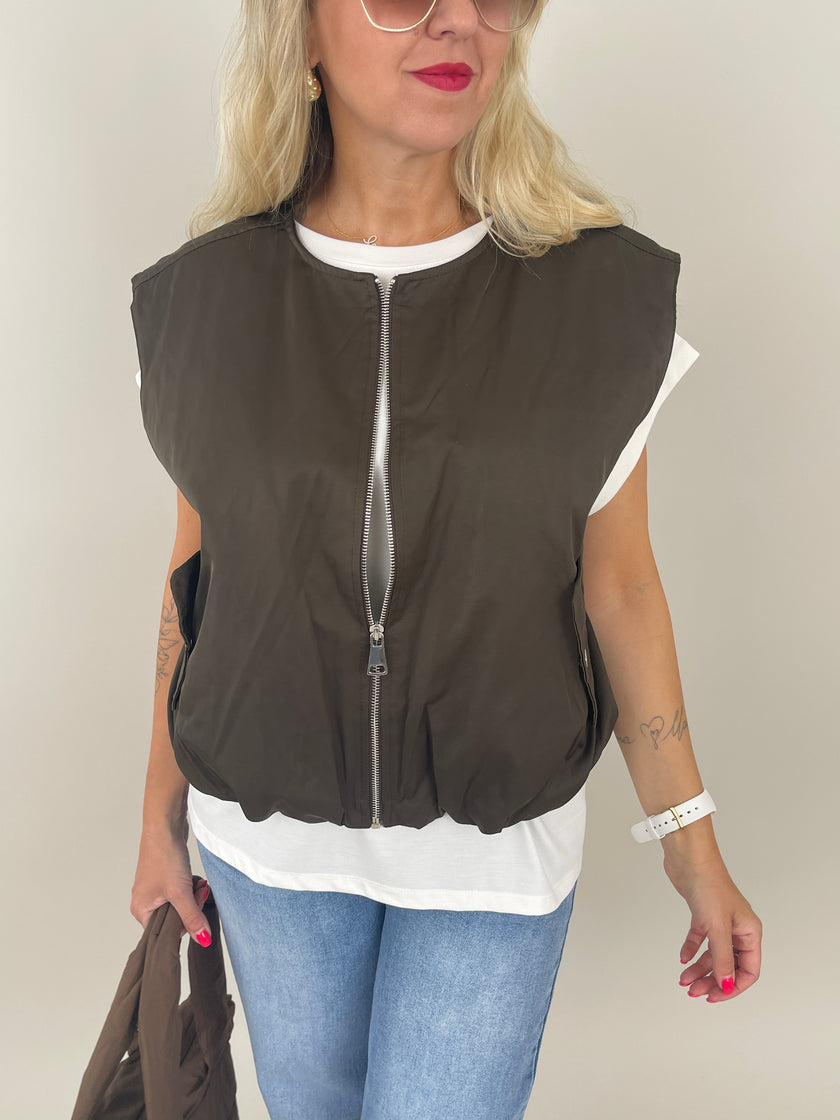 Weste in Braun Artikel 6201