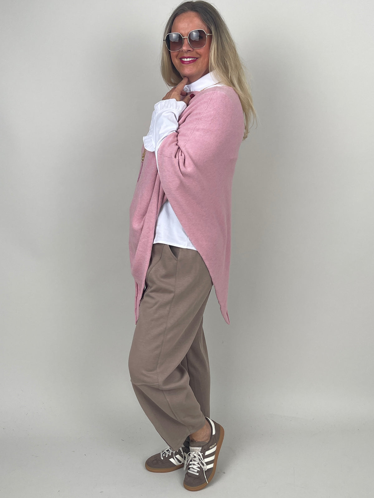 Poncho in Rosa