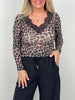 Langarmshirt Leo mit Cashmere und  Spitzenausschnitt