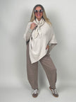 Poncho in Beige