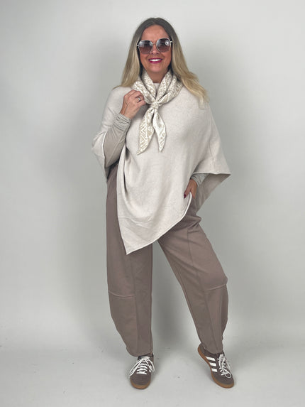 Poncho in Beige