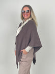 Poncho in Mokka