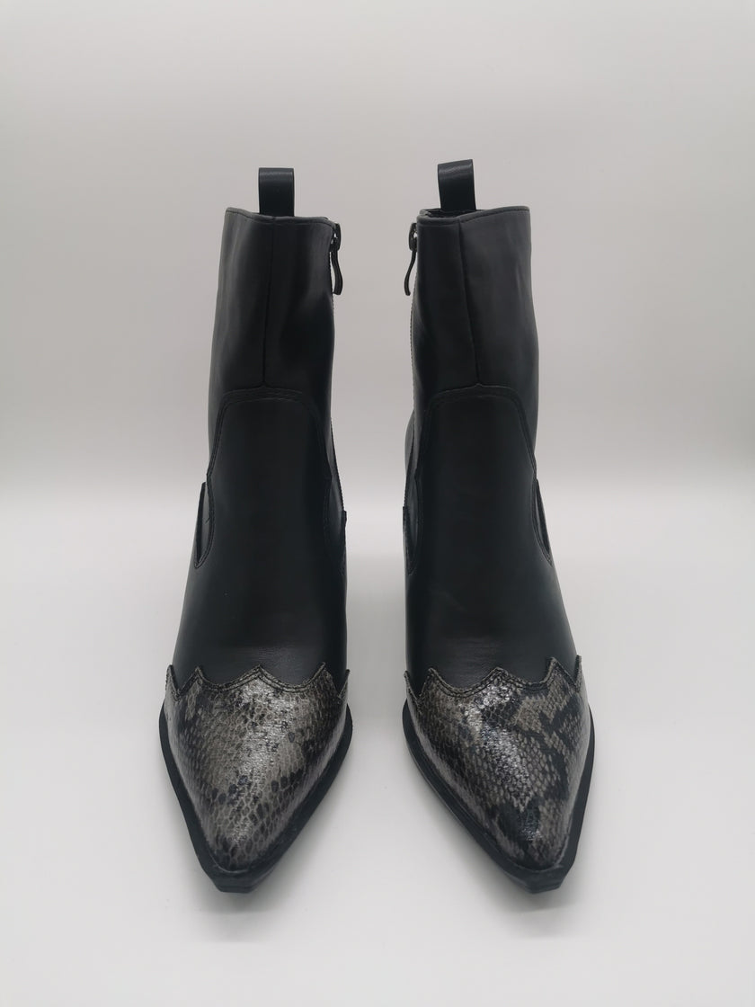 Stiefelette Snake in Schwarz Artikel 5304