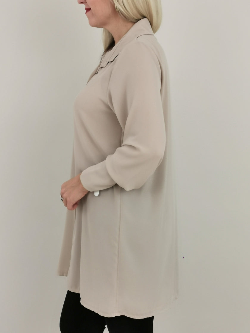 Longbluse Chiffon in versch. Farben Artikel 5378