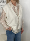 Bluse leicht gecrinkelt in Beige Art. 6740