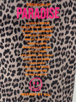 Sweatshirt mit Statement-Print Paradise Leo/Taupe