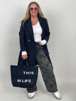 Jeans Barrel-Schnitt Camouflage