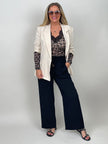 Langarmshirt Leo mit Cashmere und  Spitzenausschnitt