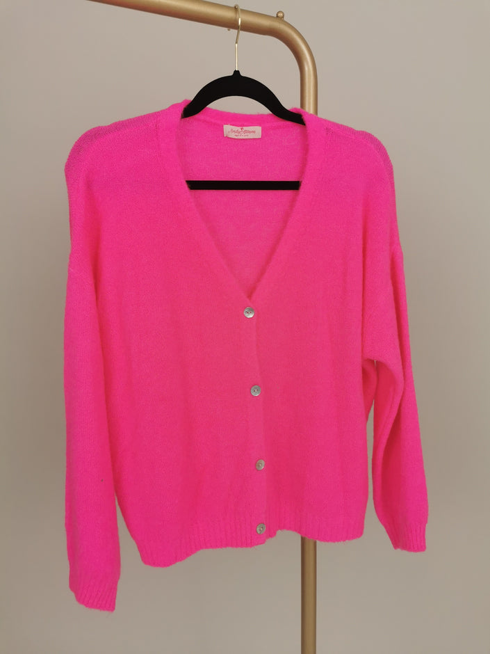 Cardigan Uni mit Knopfleiste in versch. Farben Artikel 5587