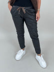Jogpants Lederoptik Leokordel in Schwarz Artikel 6290