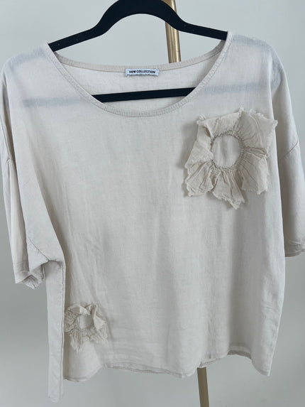 Blusenshirt Leinen in versch. Farben Artikel 6139