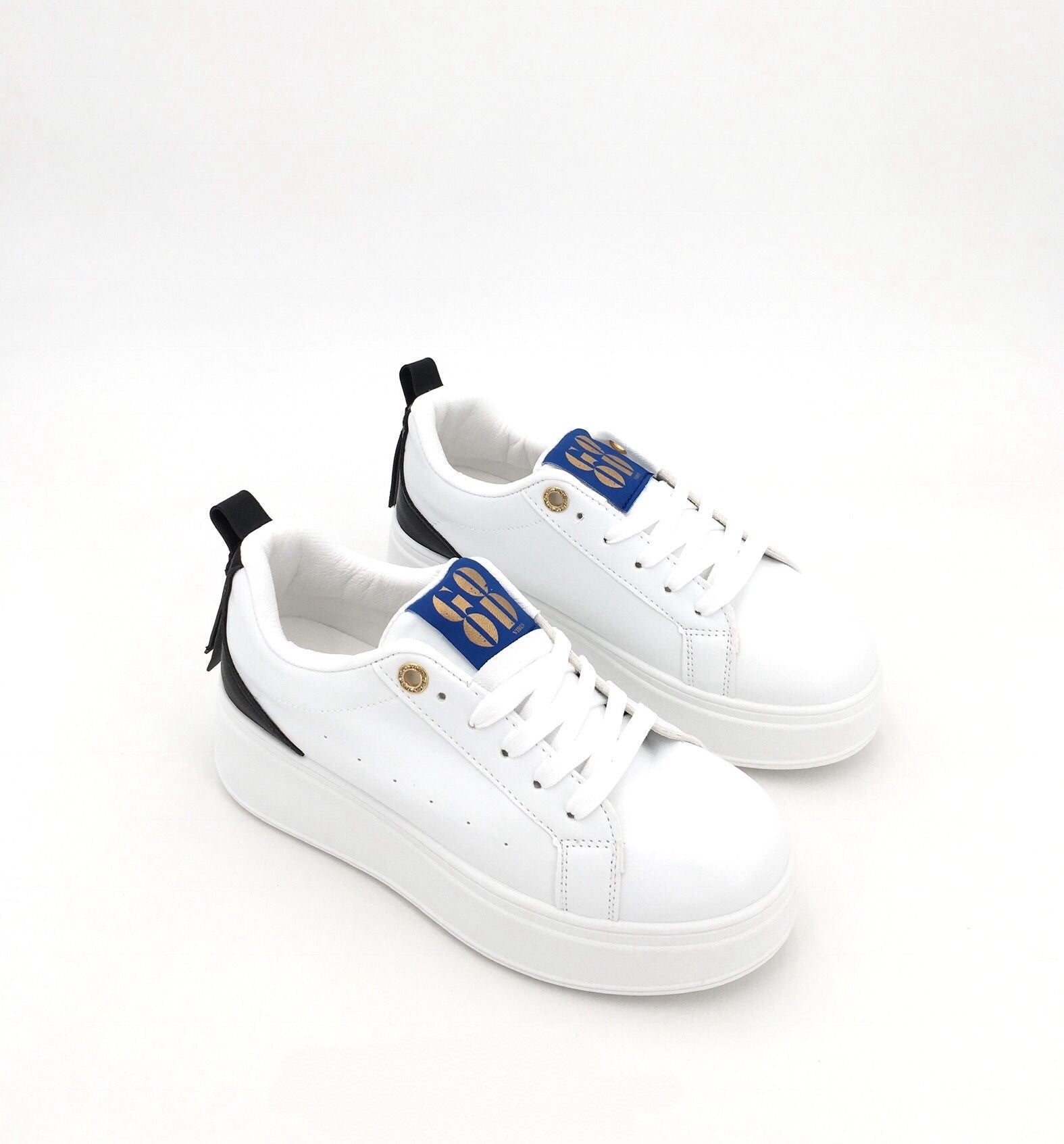 Sneaker mit Plateausohle in Weiß Artikel 3979