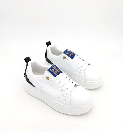 Sneaker mit Plateausohle in Weiß Artikel 3979