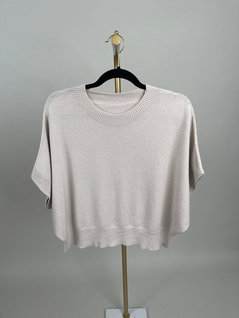 Strickpullover Kurzarm in versch. Farben