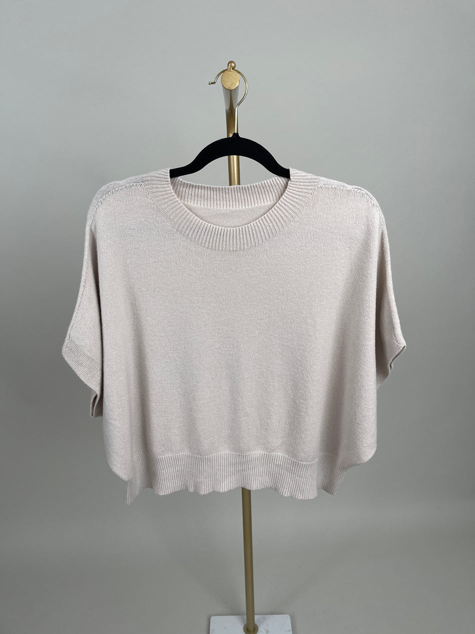 Strickpullover Kurzarm in versch. Farben