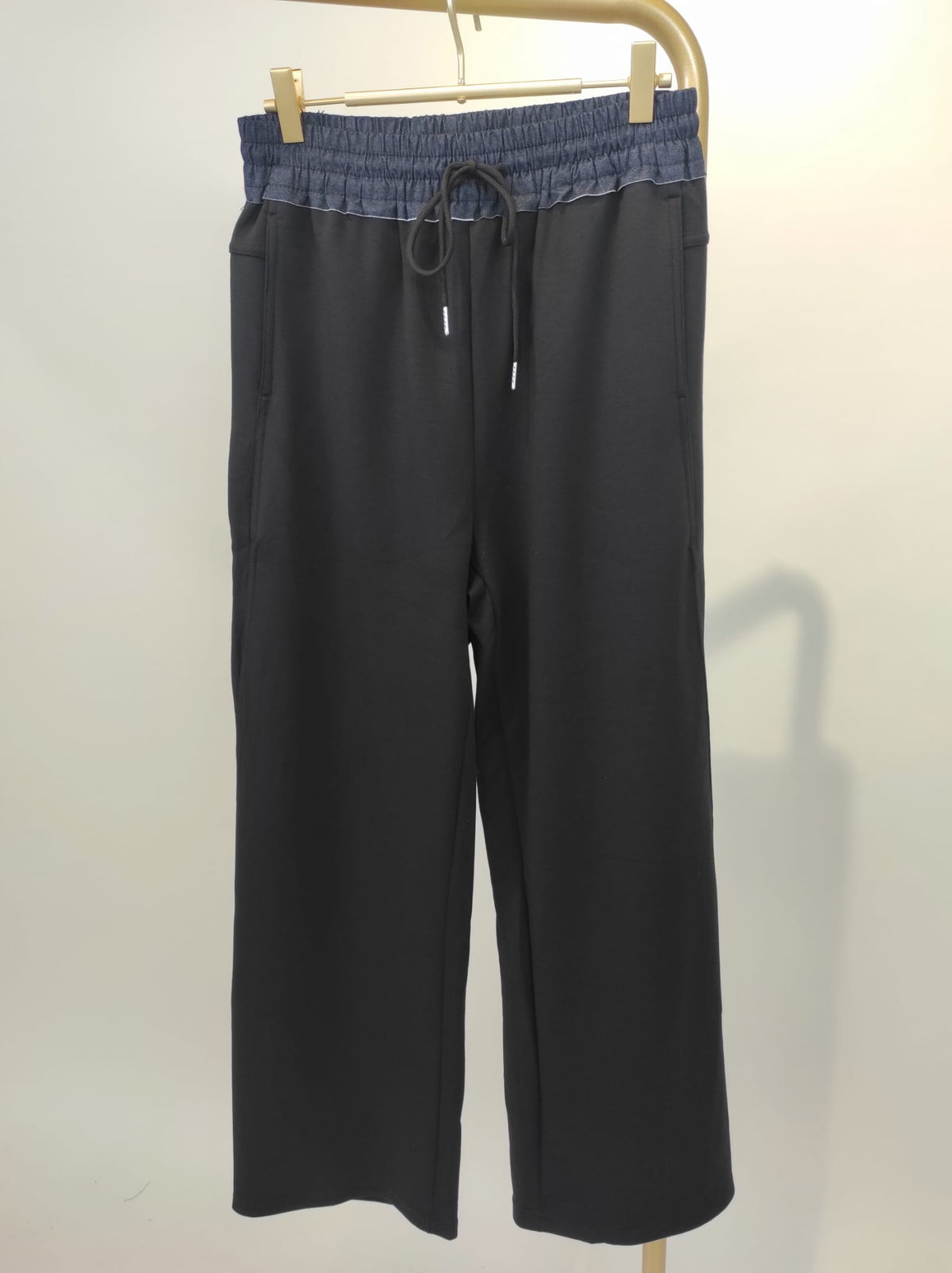 Marlenehose Soft mit Denim-Bund
