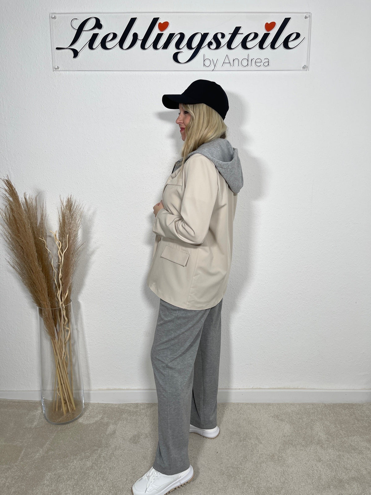 Blazer Kapuze mit Sweat-Einsatz