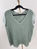 Netzpullover kurze Satin-Ärmel in versch. Farben Artikel 6056