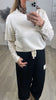 Shirt Soft mit Spitzen-Ärmeln in Beige