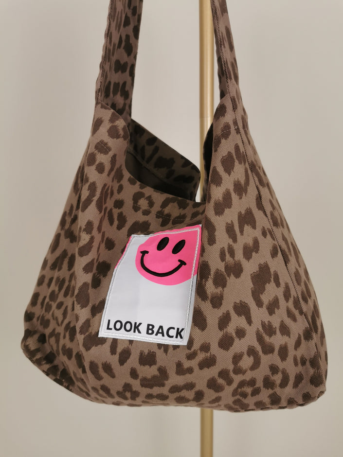 Shopper Leo Taupe/Pink Art. 6484