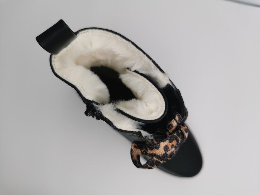 Boots Kunstleder Schwarz Art. 6397