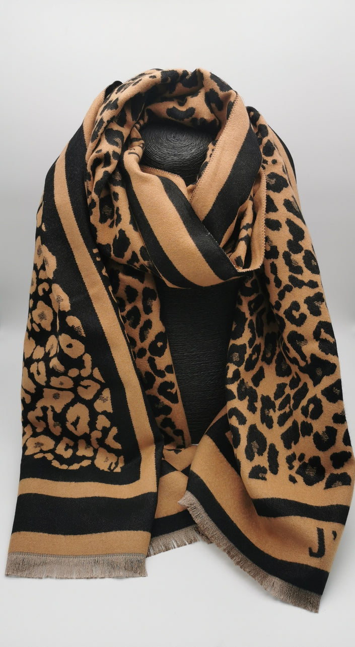 Schal Leo Schriftzug in versch. Farben Art. 6328