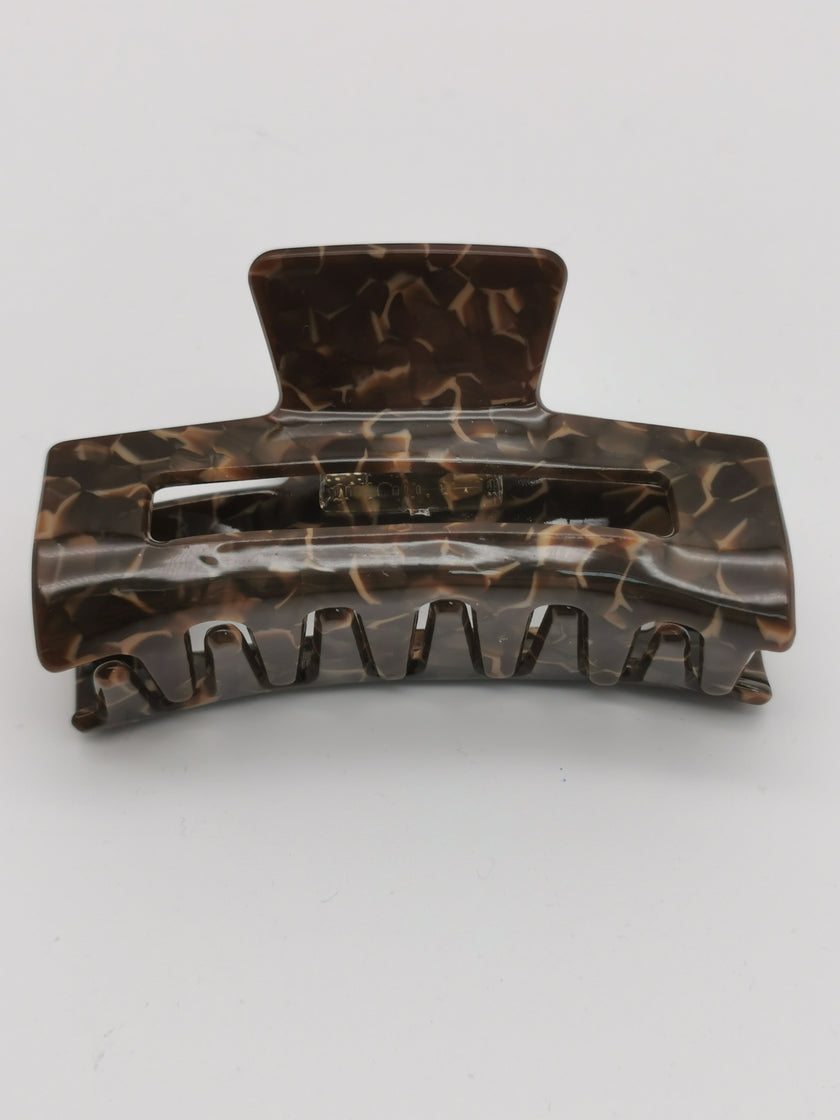 Haarklammer Muster in Mokka Artikel 6409