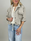 Jeansjacke in Beige