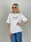 T-Shirt Dackel in Weiß