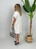 Shirtkleid Uni in Beige