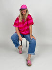 T-Shirt Streifen in Rot/Pink