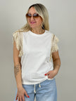 Top Boho in Weiß