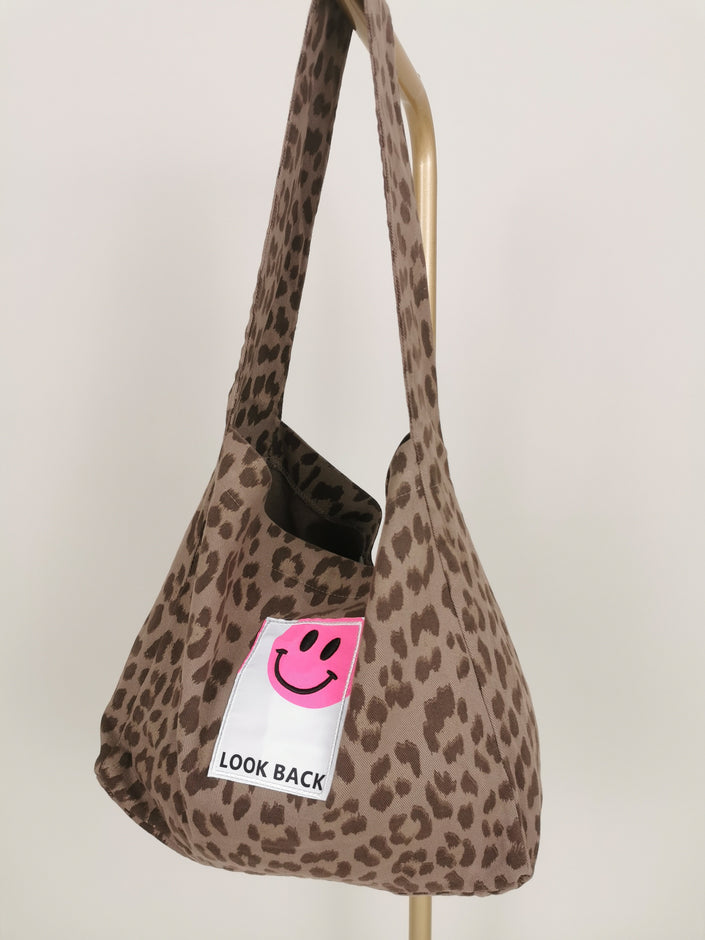 Shopper Leo Taupe/Pink Art. 6484